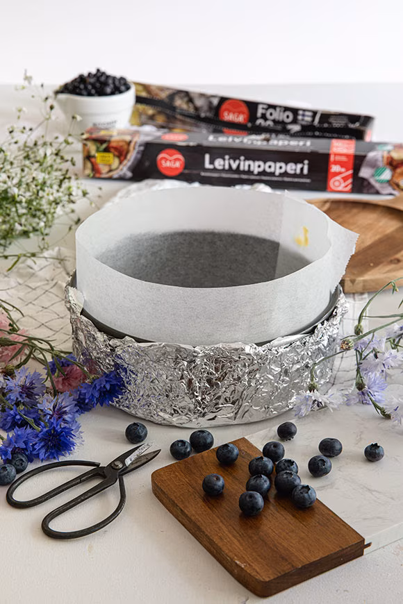 juustokakku vesihauteessa