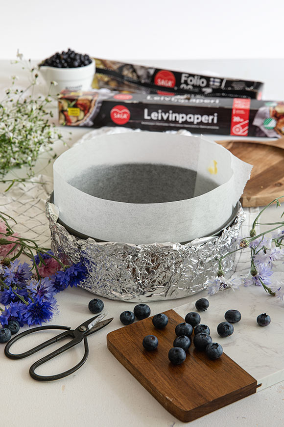 juustokakku vesihauteessa