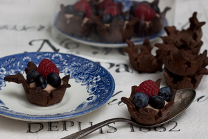 Marjatartaletit tuorejuustotäytteellä