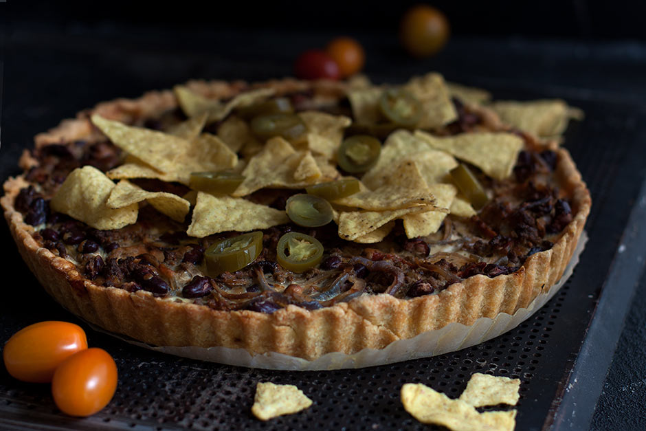 Texmex- ja katkarapupiirakka