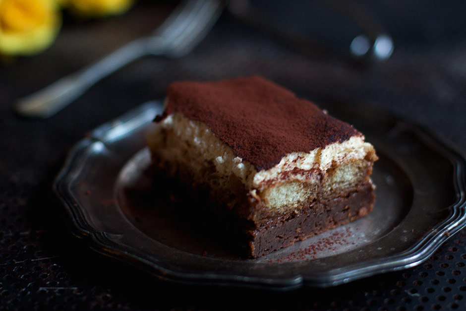 Tiramisu-brownie