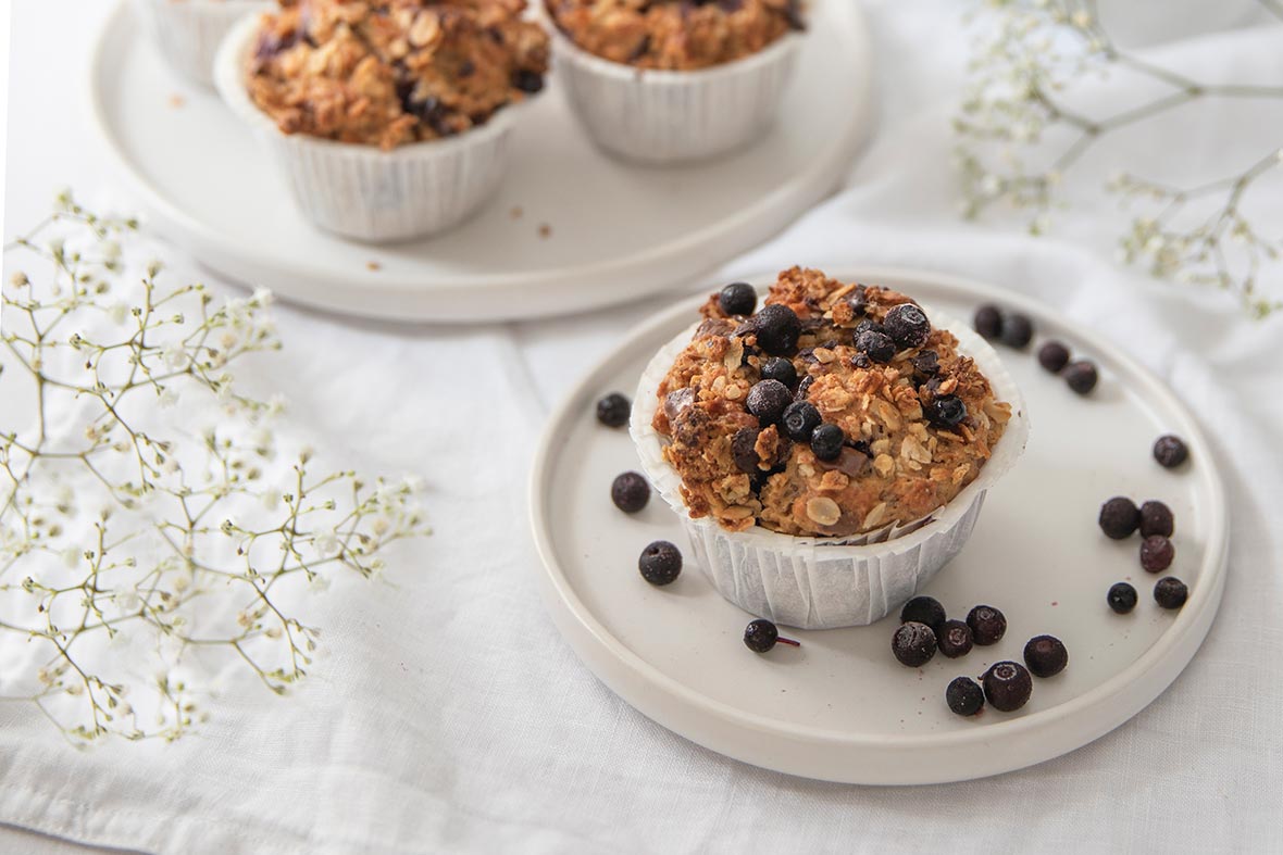 Mustikka-suklaamuffinit