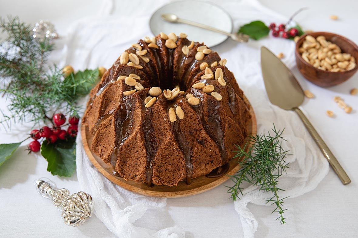 Banaani-pähkinäkakku