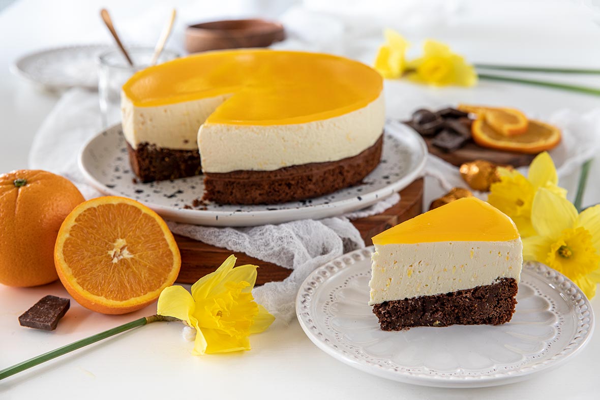 Appelsiini-suklaajuustokakku