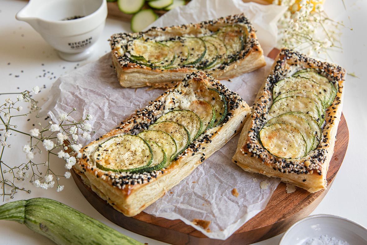 Helpot kesäkurpitsapiiraat