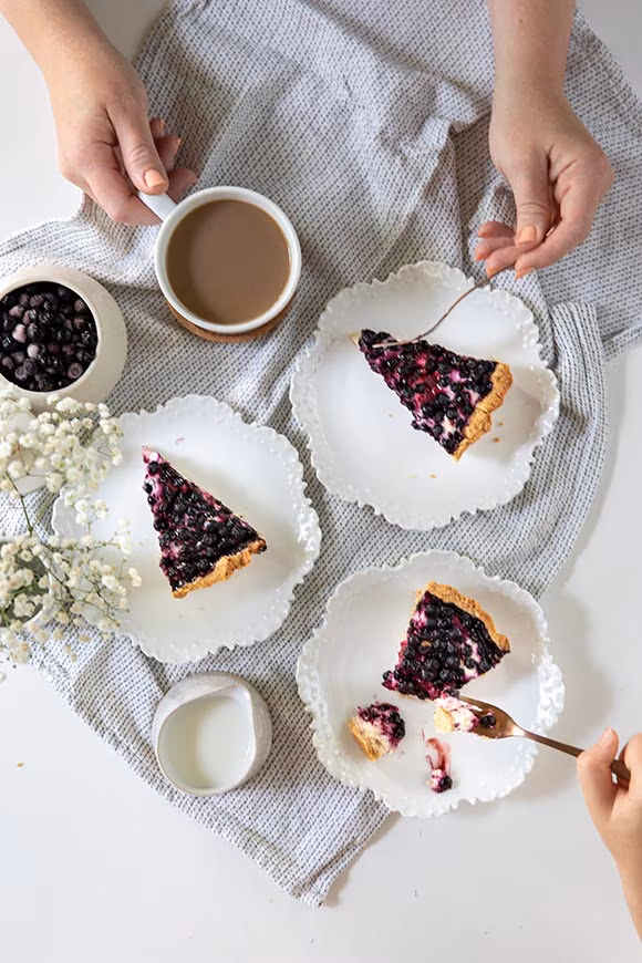 mustikkarahkapiirakka