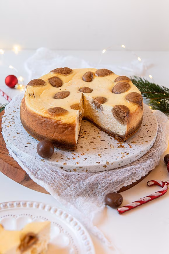 Amerikkalainen juustokakku piparipalloilla