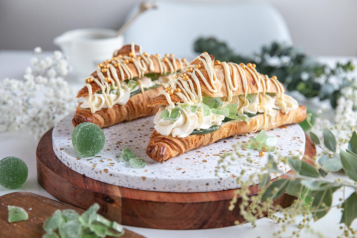 Vihreä kuula -croissantit