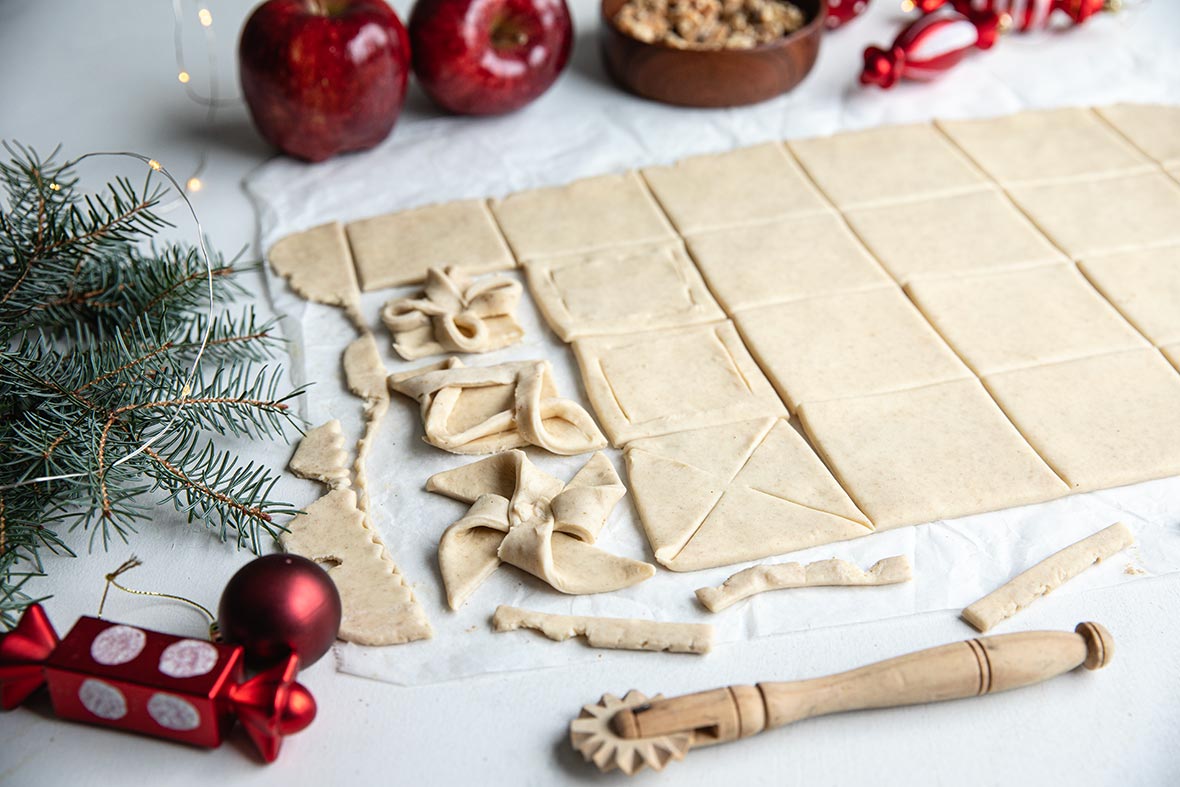 Rahkavoitaikina ja erilaiset joulutortut