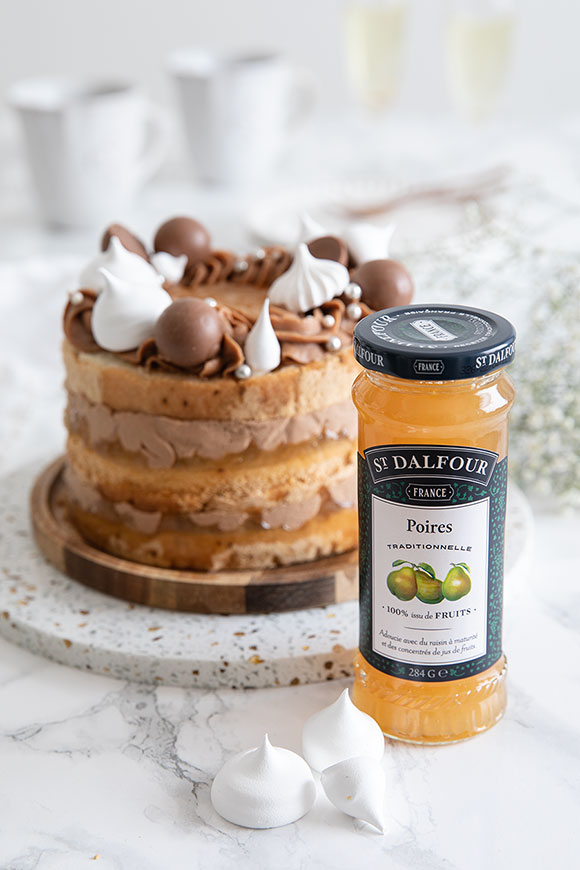 päärynä-suklaakakku