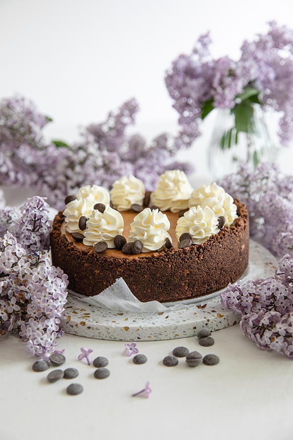 Minttu-suklaajuustokakku Air Fryerissa