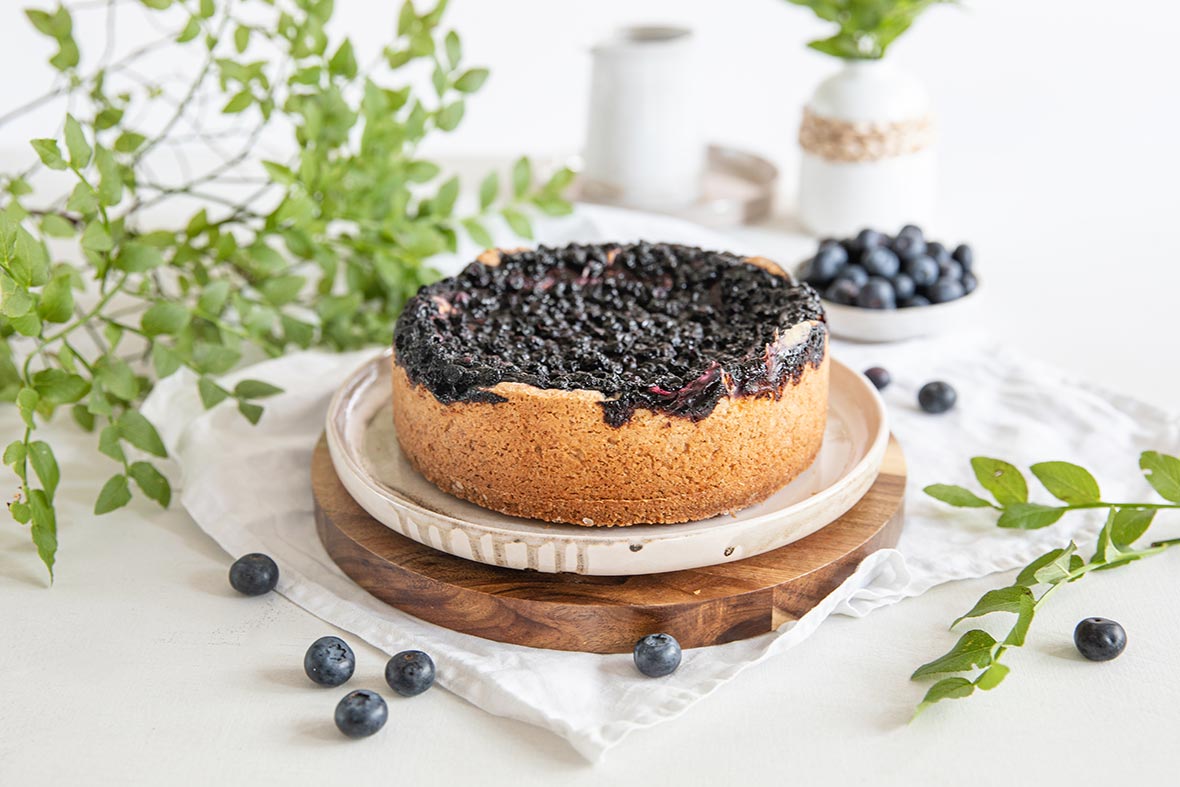 Mustikka-vaniljapiirakka