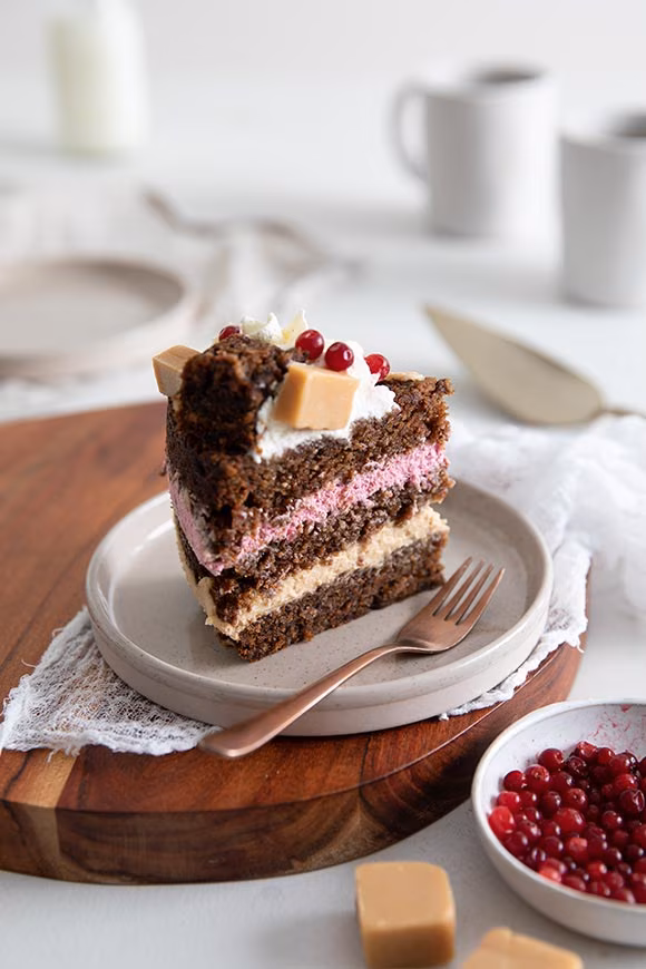 puolukka-kinuskikakkupala