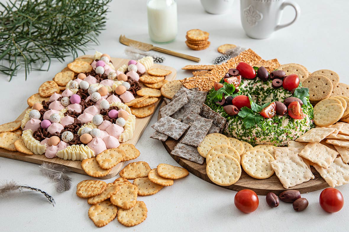 Tuorejuustokranssi ja suklaapupu