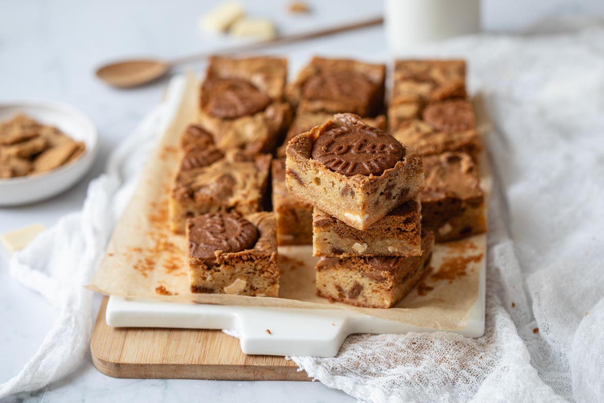Biscoff-Blondie